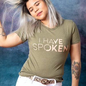 I Have Spoken Tri Blend Tee - M